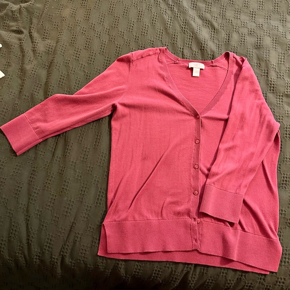 Loft V-Neck Cardigan size L